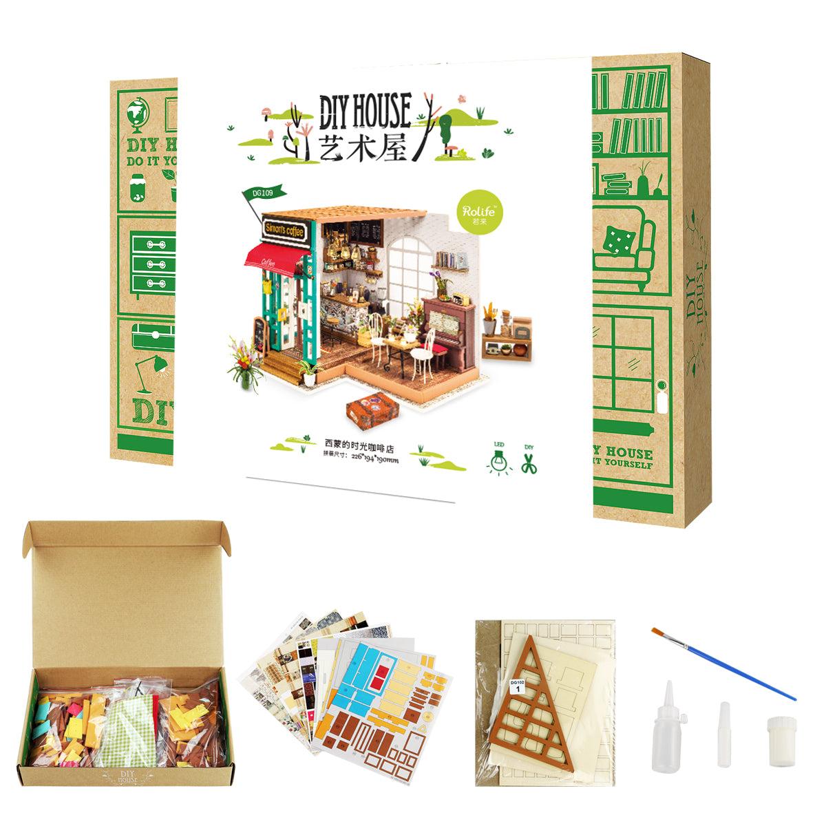 Simon's Coffee DIY Small Dollhouse
