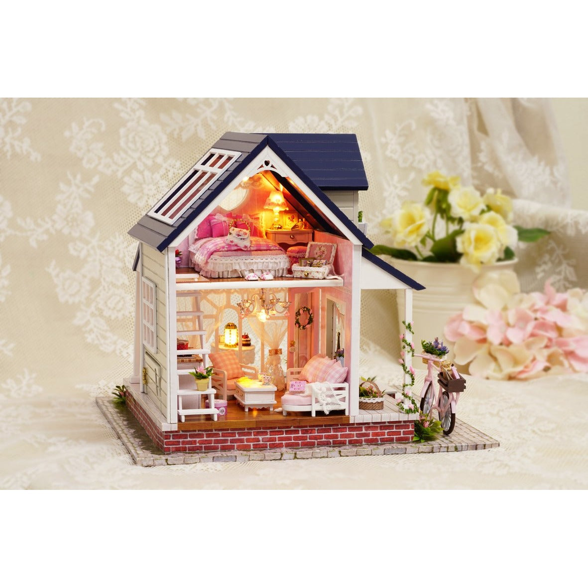 Bicycle Angel DIY Large Dollhouse