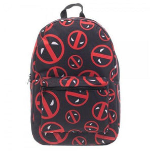 Deadpool Logo Print Backpack