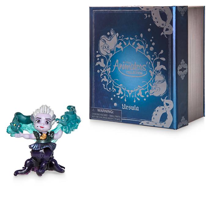 Disney Animators' Collection Ursula Vinyl Figure  3'' with Flotsam & Jetsam