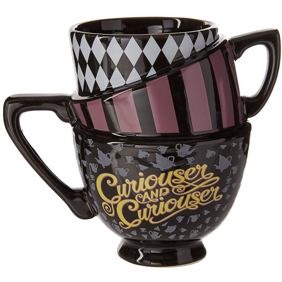 Disney Alice in Wonderland Stacked Teacups 3D Sculpted Ceramic Mug