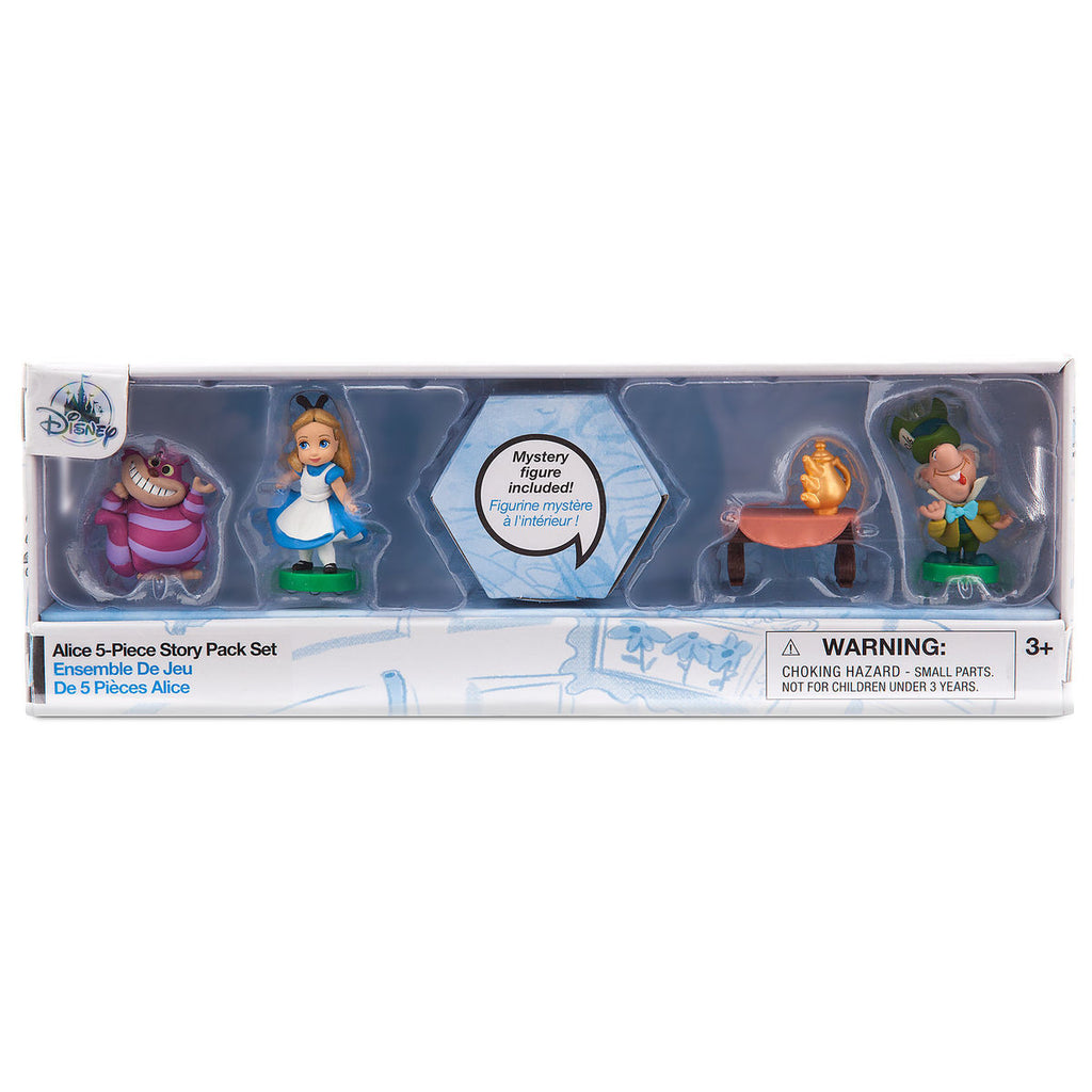 Disney Animators' Collection Littles Five Figure Set with Mystery Figure - Alice in Wonderland