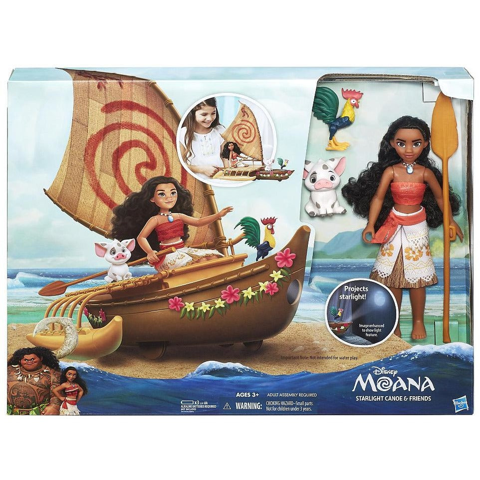 Disney Moana Starlight Canoe and Friends