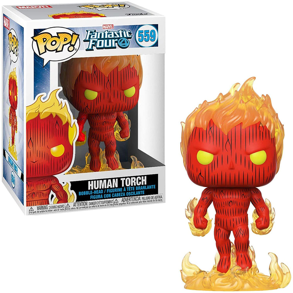 Fantastic Four Human Torch #559 Funko Pop Marvel vinyl figure