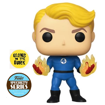 Fantastic Four Human Torch #568 glow in the dark Specialty Series Funko Pop