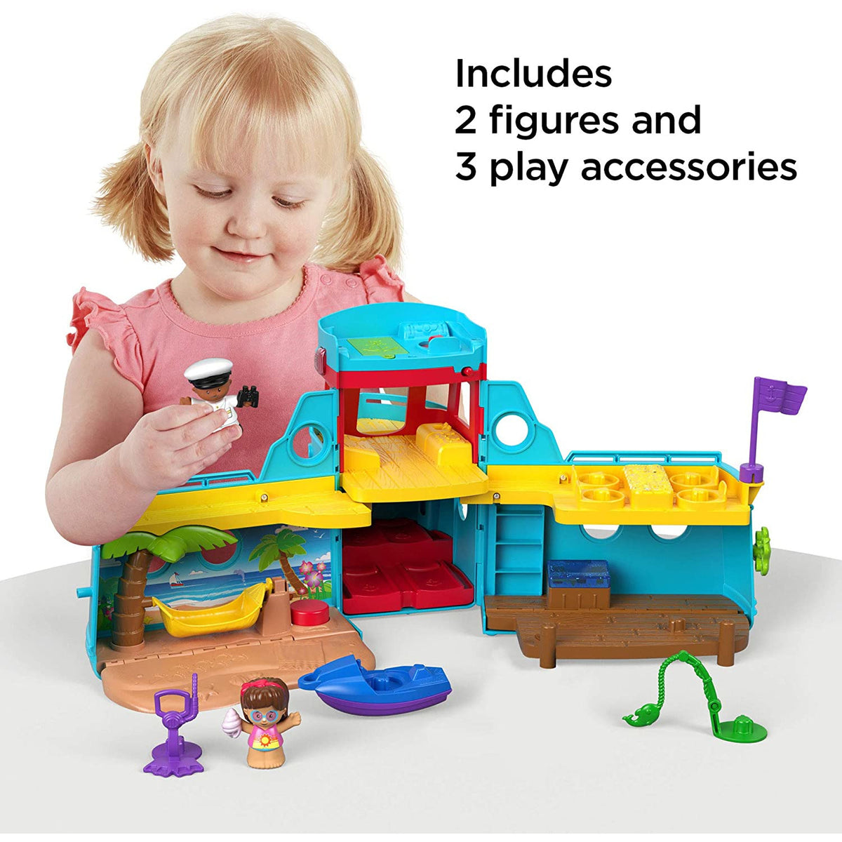 Fisher-Price Little People Travel Together Friend Ship Playset