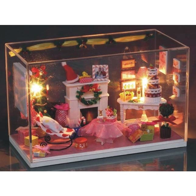 Merry Christmas DIY Miniature Dollhouse