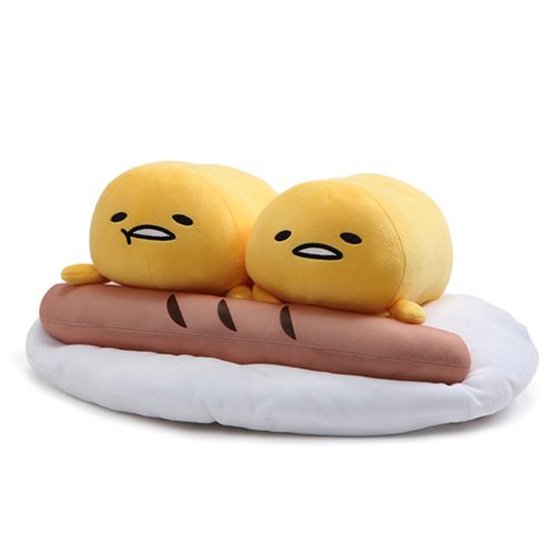 Gudetama Two Eggs and Sausage Large Plush