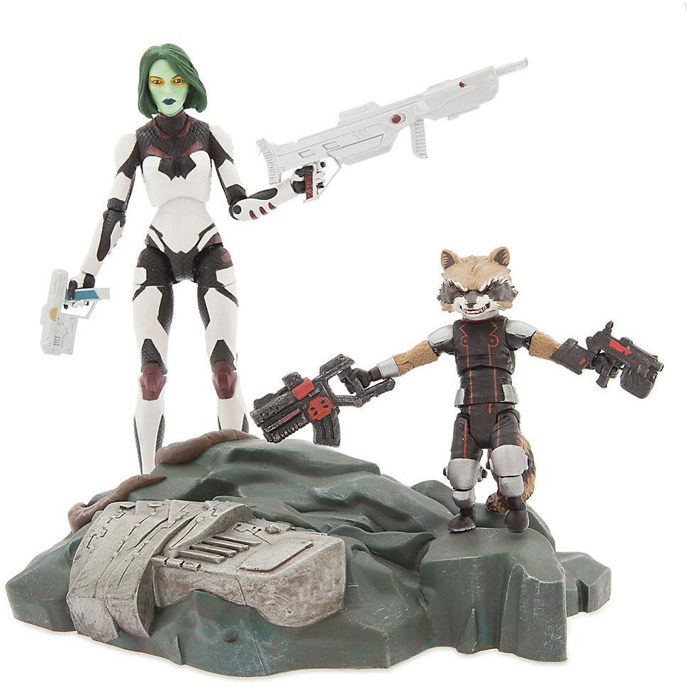 Gamora with Rocket Raccoon Action Figure Set - Guardians of the Galaxy - Marvel Select