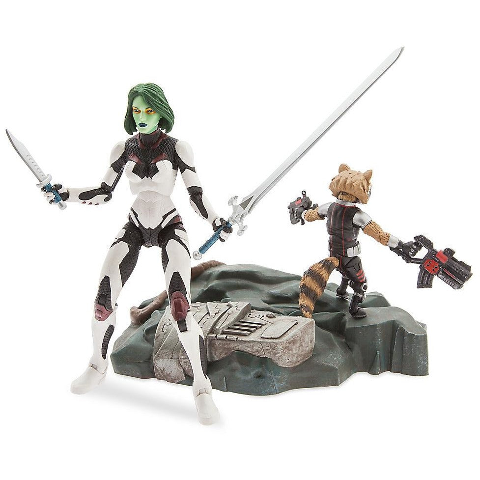 Gamora with Rocket Raccoon Action Figure Set - Guardians of the Galaxy - Marvel Select