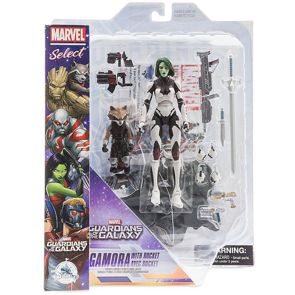 Gamora with Rocket Raccoon Action Figure Set - Guardians of the Galaxy - Marvel Select