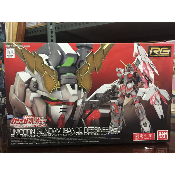 Gundam UC Unicorn Gundam Bande Dessinee RG 1:144 Model Kit