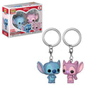 Lilo & Stitch Angel and Stitch Pocket Funko Pop! Key Chain 2-Pack