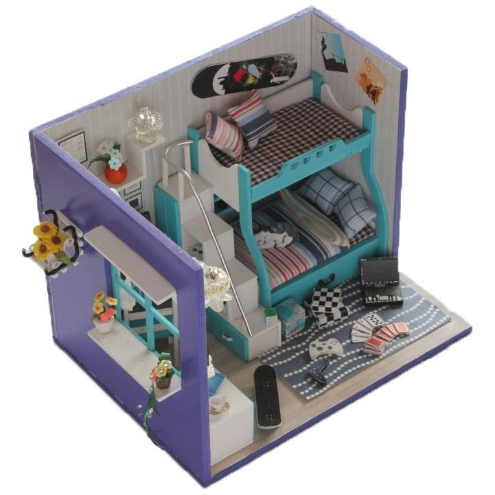 My Little Good Buddies (Blue) DIY Miniature Dollhouse
