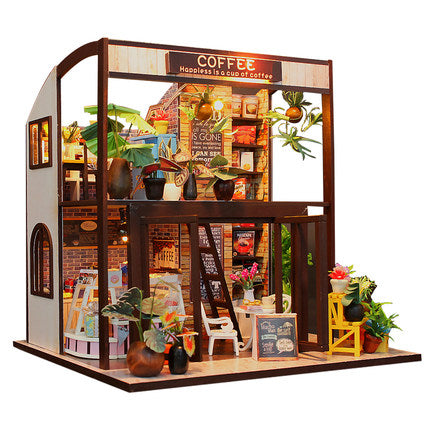 Coffee House DIY Miniature Dollhouse