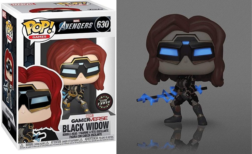 Funko Pop! Marvel's Avengers Game Black Widow Vinyl Figure CHASE