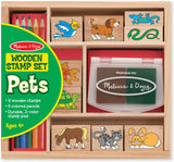 Melissa & Doug Wooden Pets Stamp Set