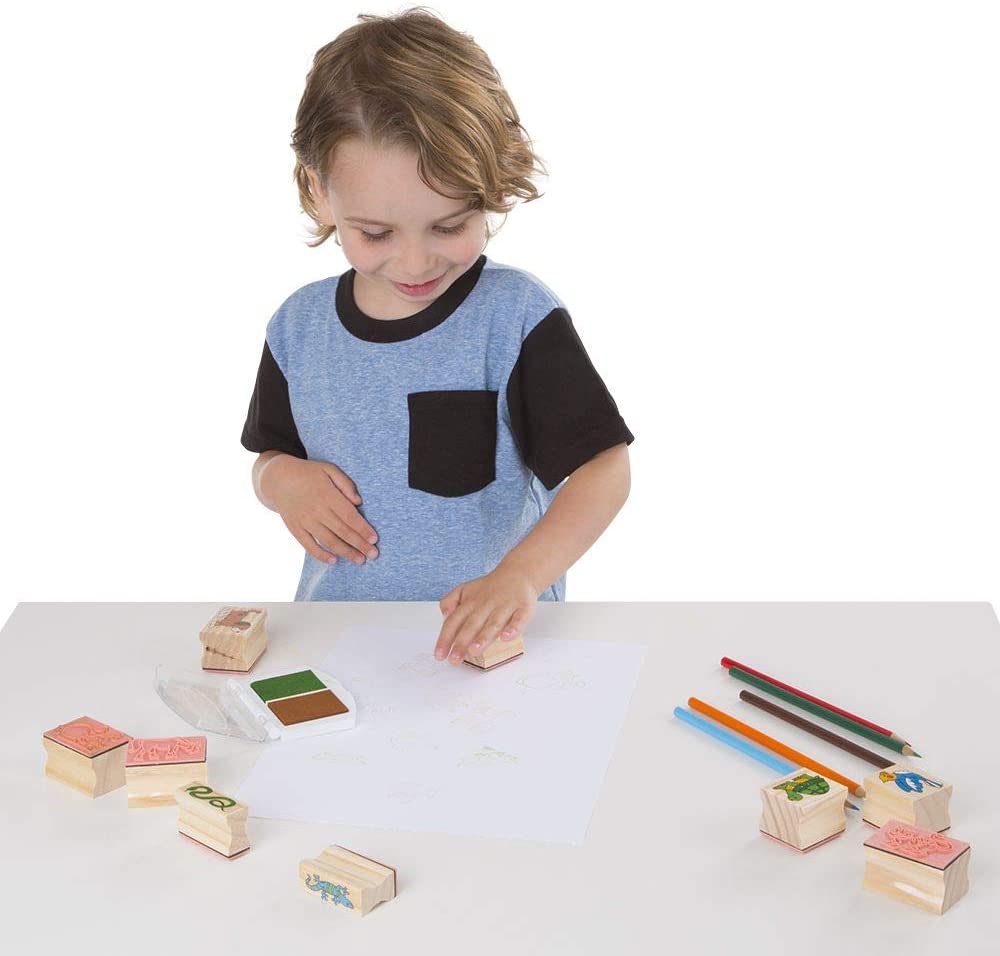 Melissa & Doug Wooden Pets Stamp Set