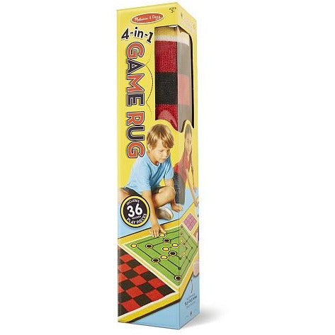 Melissa & Doug 4-in-1 Game Rug with 36 Play Pieces