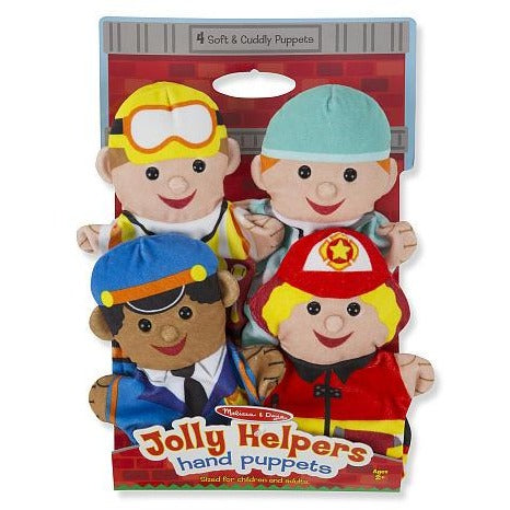 Melissa & Doug Jolly Helpers Hand Puppets (Set of 4)
