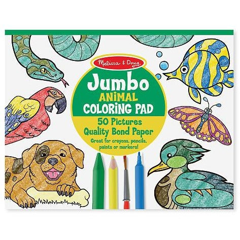 Melissa & Doug Jumbo Animal Coloring Pad