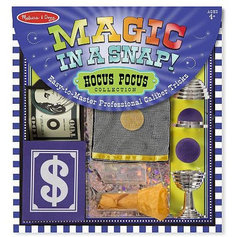 Melissa & Doug Magic in a Snap! Hocus Pocus Collection Magic Tricks Set (12 pieces)
