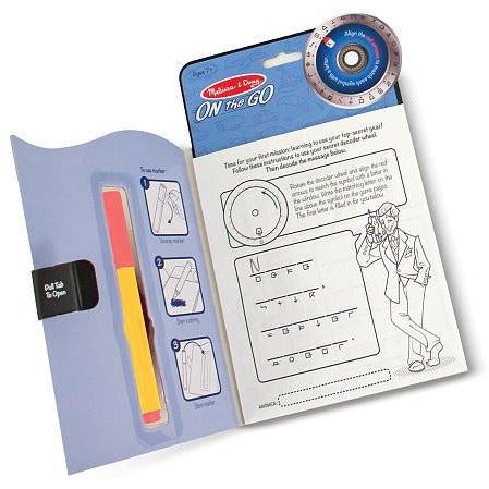 Melissa & Doug On the Go Secret Decoder Spy Game Activity Book