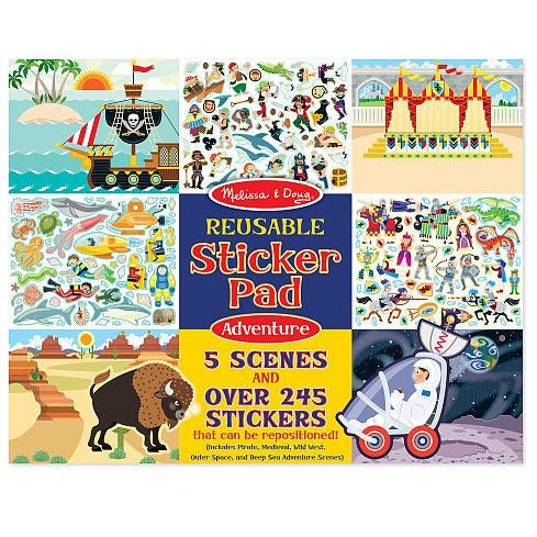 Melissa & Doug Reusable Sticker Pad - Adventure Pad