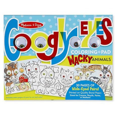 Melissa & Doug Wacky Animals Googly Eyes Coloring Pad