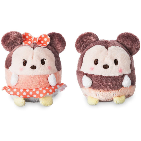 Mickey and Minnie Mouse Ufufy Plush Set - Mini 2 1/2''
