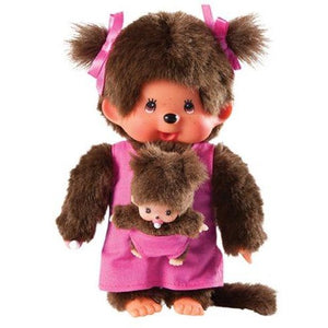 Monchhichi Mother With Baby Plush