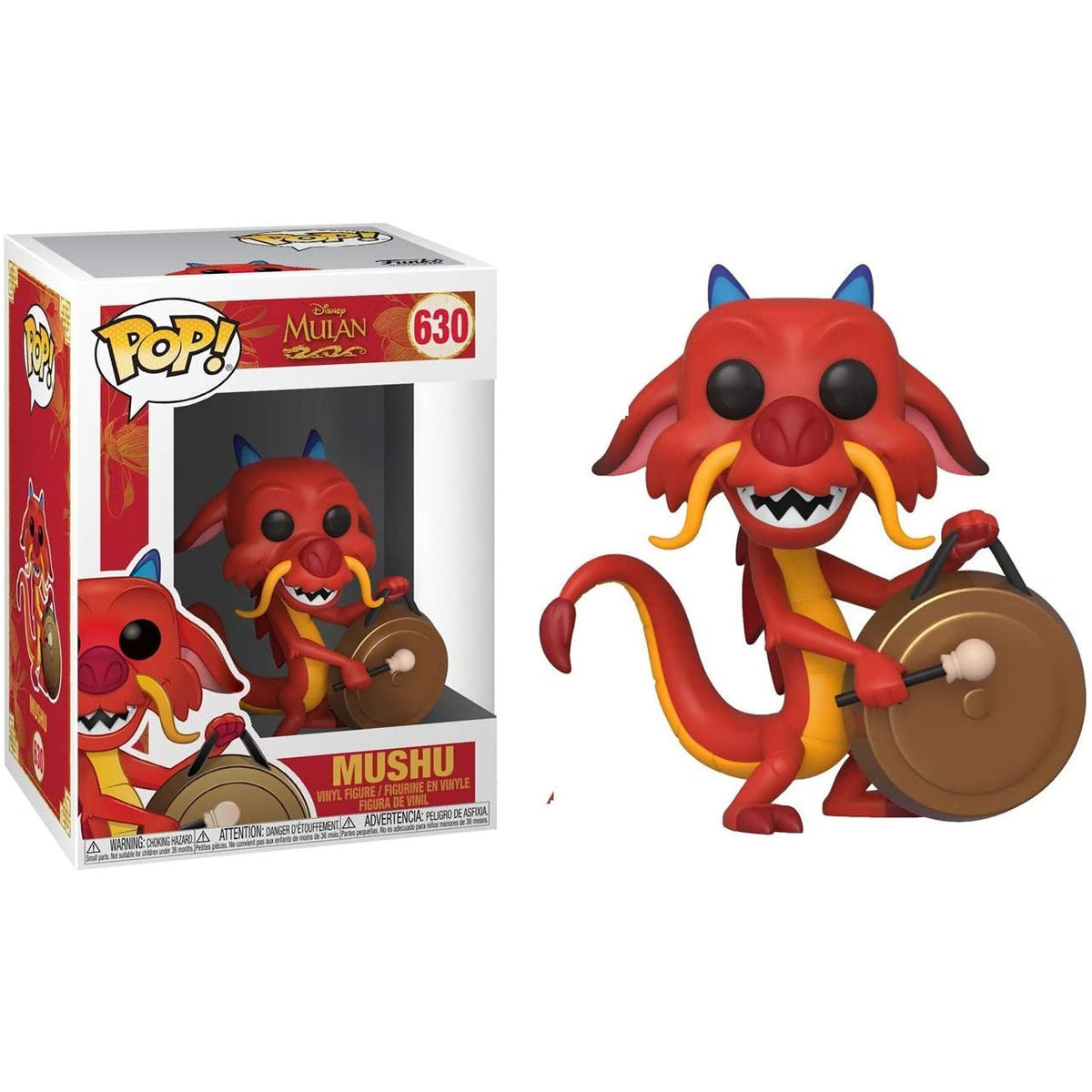 Mulan Mushu with Gong Funko Pop! Vinyl Figure