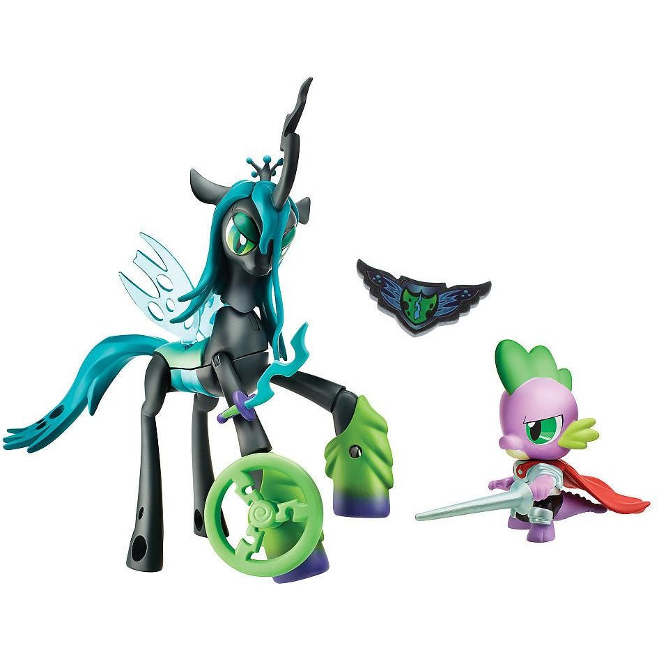 My Little Pony Guardians of Harmony Queen Chrysalis v. Spike the Dragon