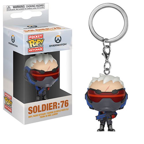 Funko Overwatch Soldier 76 Pocket Pop keychain vinyl collectible