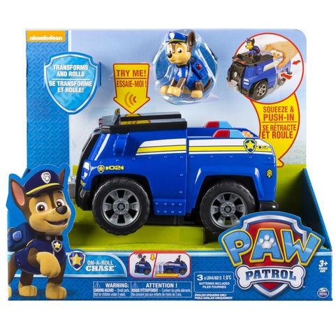 Paw Patrol On a Roll Chase Figure and Vehicle with Sounds