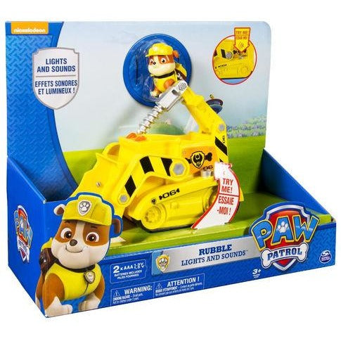 Paw Patrol Rubble' s Lights and Sounds Construction Truck Vehicle with ...