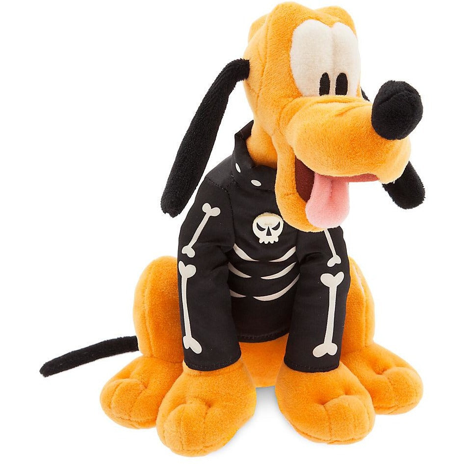 Pluto In Skeleton Costume Halloween Plush  9'' - Disney Parks