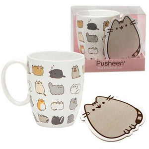 Pusheen the Cat Kitties Mug and Coaster Set