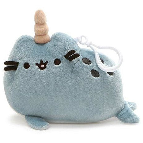 Pusheen the Cat Pusheenimal Narwhal Clip-On Backpack Plush