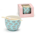 Pusheen the Cat Rice Bowl with Chopsticks