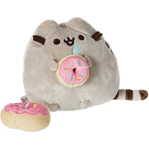 Pusheen with Donut and Bonus Clip 6 in