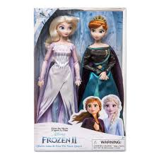 Frozen 2: Queen Anna and Snow Queen Elsa Classic Doll Set 11 1/2'' H
