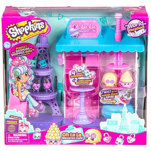 Shopkins World Vacation Oh La La Macaron Cafe Playset