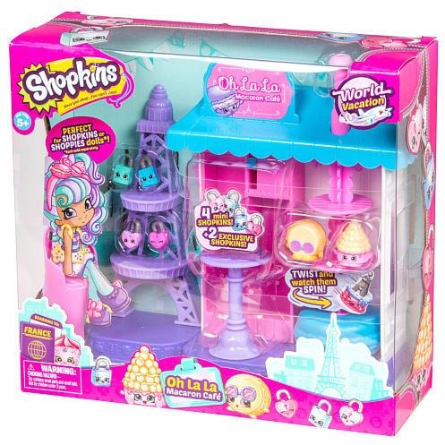 Shopkins World Vacation Oh La La Macaron Cafe Playset