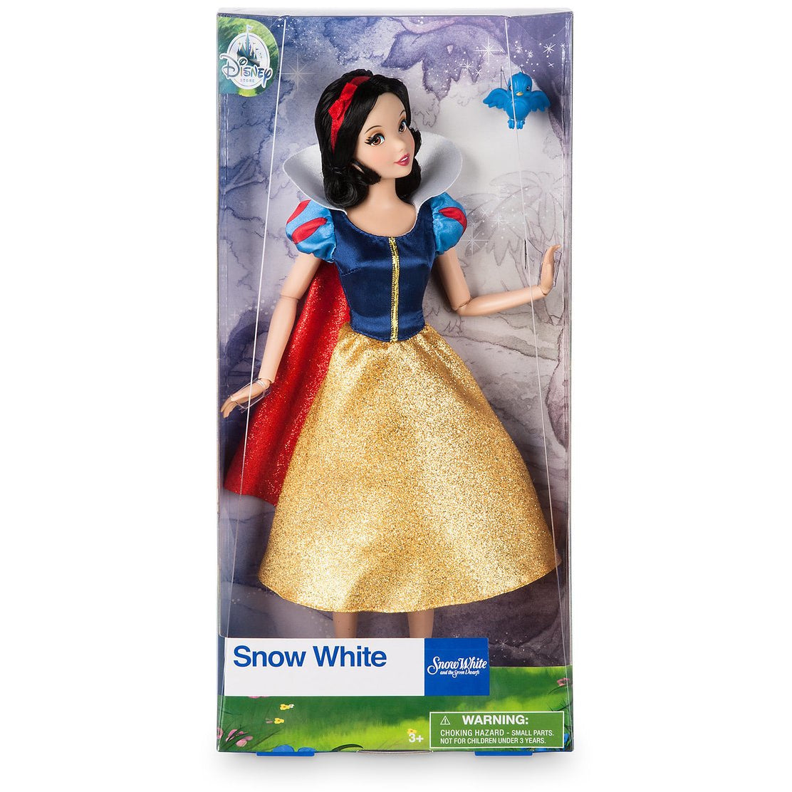 Snow White Classic Doll with Bluebird Figure - 11