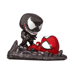 Spider-Man vs. Venom Comic Moment Metallic Pop! Vinyl Figure 2-Pack - Previews Exclusive