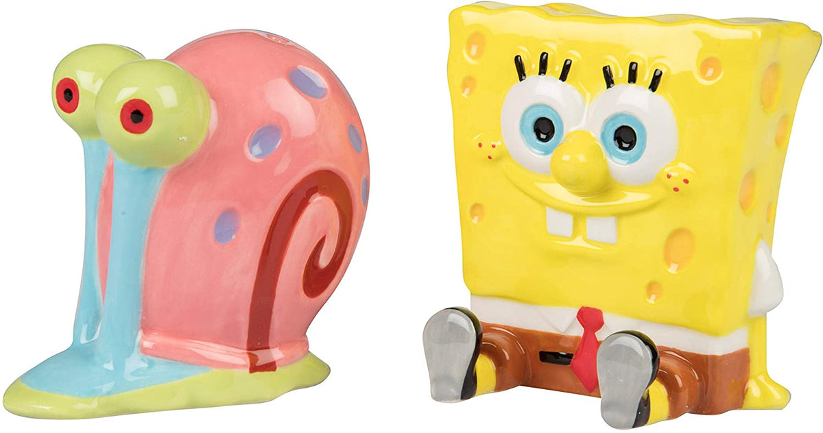 SpongeBob SquarePants SpongeBob and Gary Salt and Pepper Shaker Set