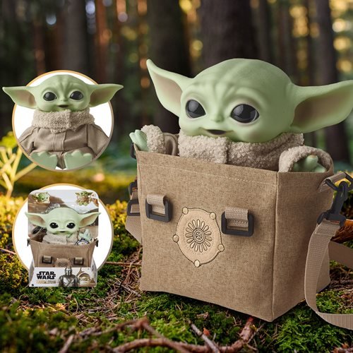 Star Wars The Mandalorian The Child Premium Plush With Satchel And Sounds