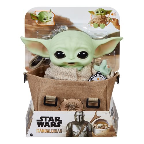 Star Wars The Mandalorian The Child Premium Plush With Satchel And Sounds