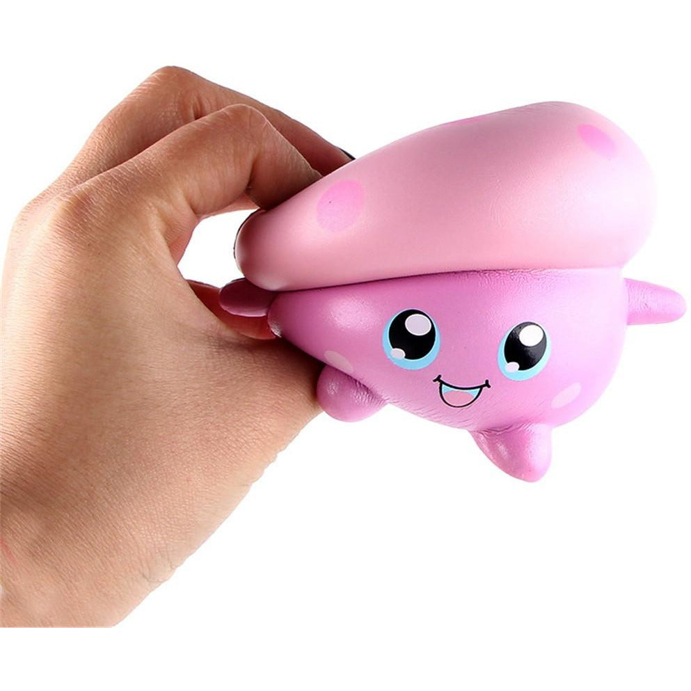 Super Slow Rise Pink "I Love Mushroom" Scented Squishy